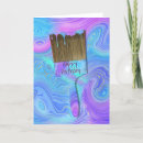 Recherche de peintre anniversaire cartes Pinceau