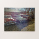 Recherche de vieille voiture puzzles Paysage