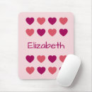 Recherche de coeur rose tapis souris Mignon