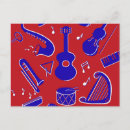 Recherche de instruments musique cartes postales Guitare