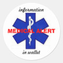 Recherche de urgence médicale autocollants Alerte