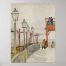 Recherche de moulin de la galette poster Vintage