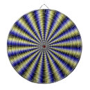 Recherche de spirale jeux de fléchettes Noir et blanc
