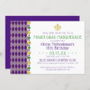 Recherche de mardi gras anniversaire invitations Moderne