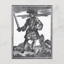 Recherche de capitaine pirate cartes postales Boucanier