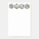 Recherche de hexagons post it Bleu