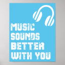 Suche nach zitate über musik poster Kopfhörer