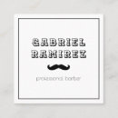 Recherche de moustache noire cartes visite Salon de coiffure