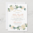 Recherche de green gold baby shower invitations Floral