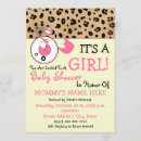 Suche nach rosa leopard einladungen Babydusche