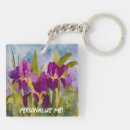 Recherche de floral bleu porteclés De
