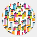 Suche nach haus aufkleber Aquarell