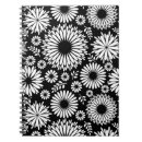 Recherche de motifs floraux carnets Noir et blanc