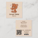 Recherche de ours cartes visite Babysitting