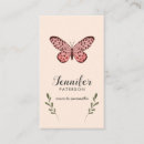Recherche de papillons roses cartes visite Moderne