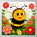 Suche nach bienen cartoon poster Für kinder