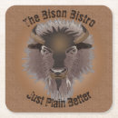 Recherche de bison dessous de verres Rustique