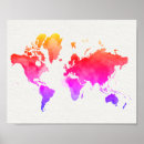 Suche nach watercolor map poster Modern