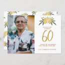 Recherche de 60ans anniversaire invitations floral