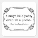 Recherche de poète autocollants Littérature