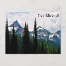 Recherche de paysage de cascade cartes postales Aquarelle