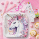 Recherche de plats de licorne assiettes Anniversaire