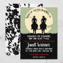 Recherche de peau vache invitations Cowboy