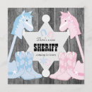 Recherche de western gender reveal invitations Cowgirl