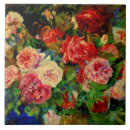 Recherche de peintures de rose rouge carreaux Roses rouges