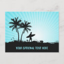 Recherche de surfer cartes postales Illustration