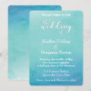 Suche nach aquamarine blaue hochzeit einladungen Für sie/ihn