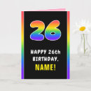 Recherche de 26 anniversaire cartes Coloré