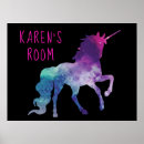 Suche nach einhorn für kinder poster Lila