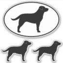 Recherche de black silhouette autocollants Labrador