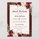 Recherche de floral 16ans anniversaire invitations Quinceanera