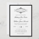 Recherche de monochrome mariage invitations De noir et blanc