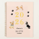 Recherche de chien rose bureau fournitures Aquarelle