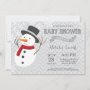 Recherche de snowman baby shower invitations Flocon de neige