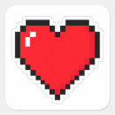 Recherche de pixels autocollants Joueur rétro