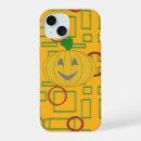 Recherche de sympathie iphone coques Carré géométrique orange design