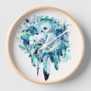 Recherche de chouette bleue horloges Hibou