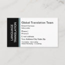 Recherche de traductions cartes visite Langue