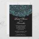 Recherche de vintage lace bridal shower invitations Élégante