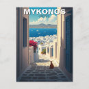 Suche nach mykonos postkarten Griechische insel
