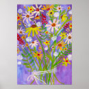 Recherche de fleur violette art Marguerite