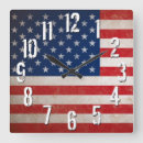 Recherche de drapeau américain grunge horloges Vintage