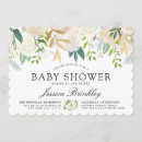 Recherche de bouquet baby shower invitations Botanique