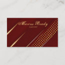 Recherche de rouge or cartes visite Luxe