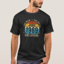 Recherche de légende 1969 tshirts Anniversaire