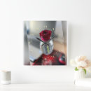 Suche nach dunkler hintergrund wanduhren Rose